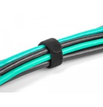 Delock 19010 brida para cable con gancho y lazo la 150 x an 12 mm negro 10 piezas