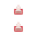Nanocable cable de red rj45 cat.6 utp awg24 1m - rojo
