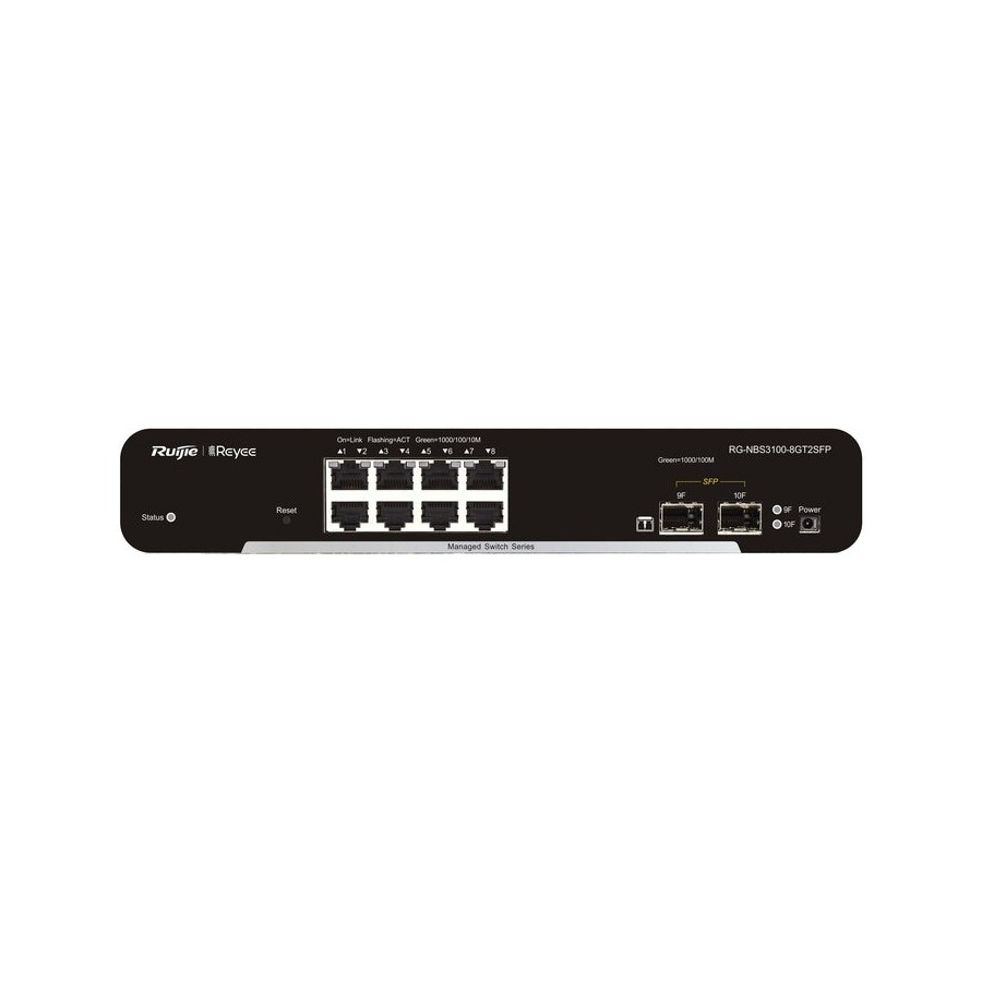 Switch ruijie reyee rg-nbs3100-8gt2sfp 5-port 10/100 mbps desktop switch