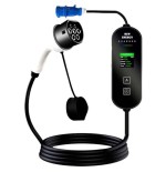 Cargador de coche eléctrico ev  tipo 2 32a/7.0kw/5m con enchufe (3pin)