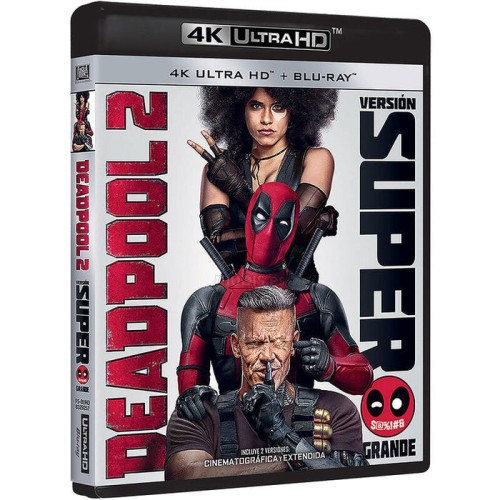 Pelicula deadpool 2 (versión super grande) (4k uhd) - bd blu-ray