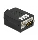 Delock 66264 adaptador d-sub de 9 pines macho al bloque de terminales 10 pines con carcasa