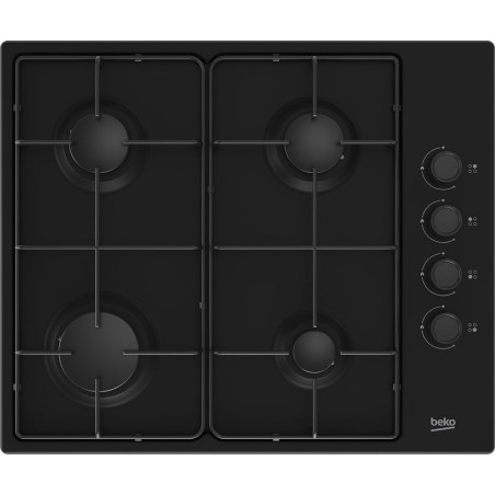 Beko hibg64120sb hobs negro integrado 60 cm encimera de gas 4 zona(s)
