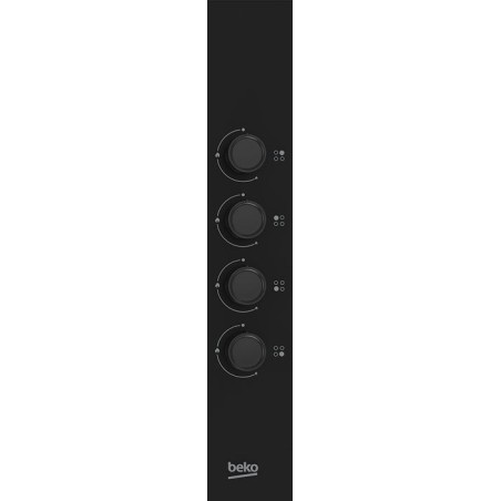 Beko hibg64120sb hobs negro integrado 60 cm encimera de gas 4 zona(s)