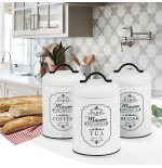 Maestro mr-1771-3cs recipiente de cocina juego de recipientes de té + café + azúcar metal