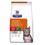 Comida seca para gatos hill's feline c/d urinary stress + metabolic  3 kg