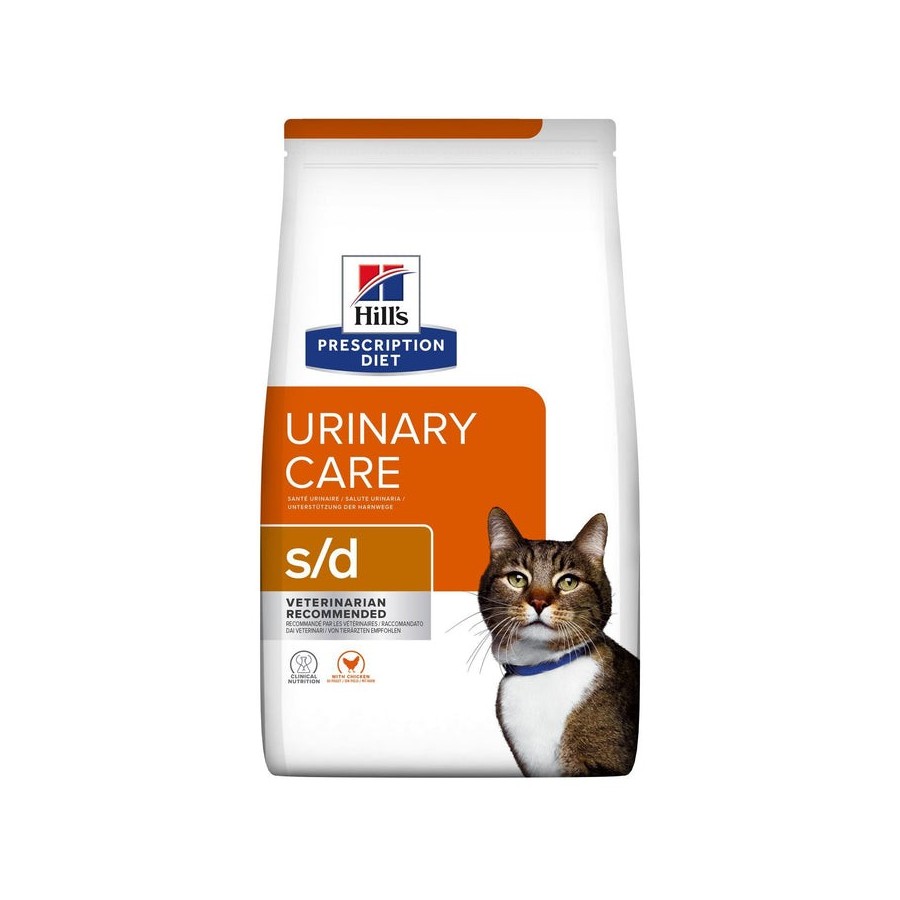 Alimento seco para gatos hill's prescription diet feline urinary care s/d  pollo 3 kg