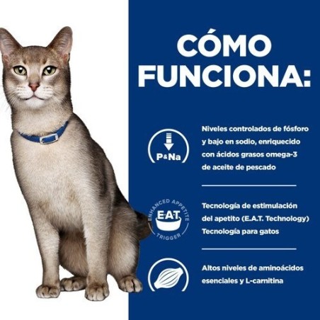 Alimento seco para gatos hill's prescription diet feline k/d kidney care  pollo 3 kg