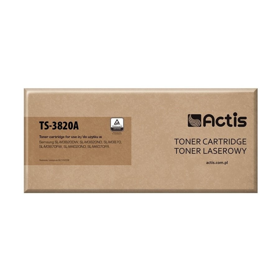 Actis cartucho de tóner ts-3820a (repuesto samsung mlt-d203e supreme 10000 páginas negro)