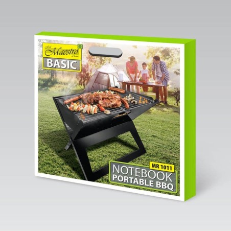 Parrilla plegable en maletín 45x30x35 cm maestro mr-1011