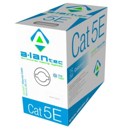 Cable a-lan kiu5pvc305  de red gris 305 m cat5e u/utp (utp)