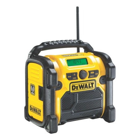 Radio dewalt dcr020-qw  portátil digital negro, amarillo