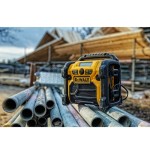 Radio dewalt dcr020-qw  portátil digital negro, amarillo