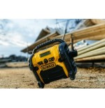 Radio dewalt dcr020-qw  portátil digital negro, amarillo