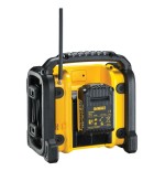 Radio dewalt dcr020-qw  portátil digital negro, amarillo