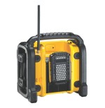 Radio dewalt dcr020-qw  portátil digital negro, amarillo