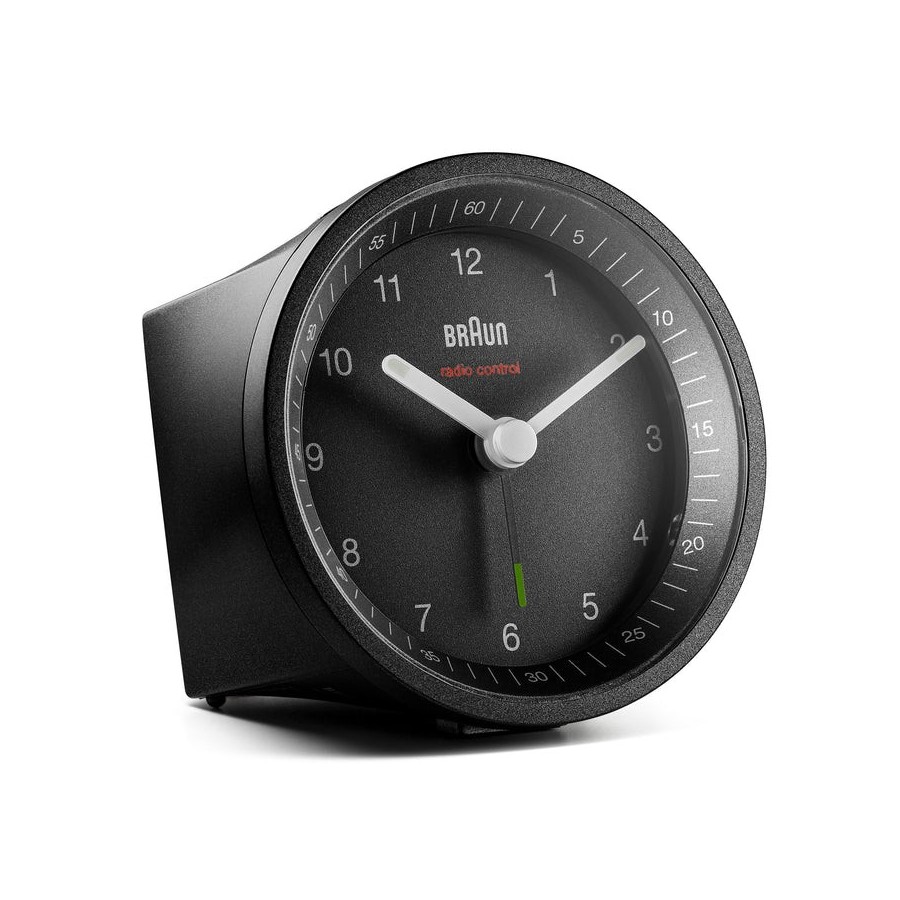 Braun bc07 reloj despertador analógico negro