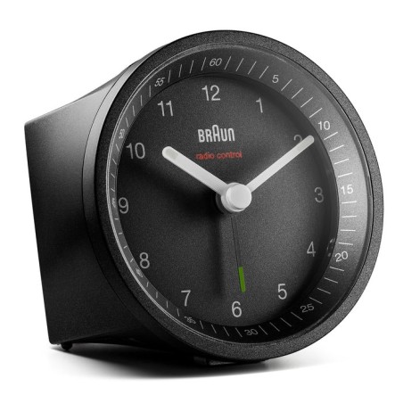 Braun bc07 reloj despertador analógico negro