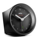 Braun bc07 reloj despertador analógico negro