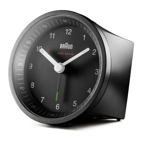 Braun bc07 reloj despertador analógico negro