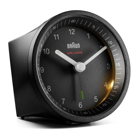 Braun bc07 reloj despertador analógico negro