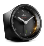 Braun bc07 reloj despertador analógico negro