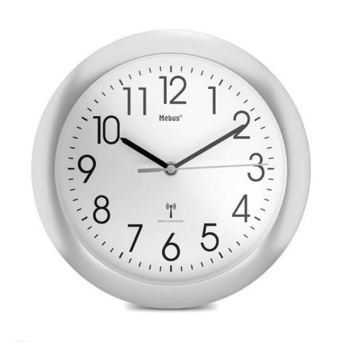 Mebus 52451 reloj de mesa o pared reloj digital alrededor blanco