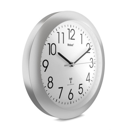 Mebus 52451 reloj de mesa o pared reloj digital alrededor blanco