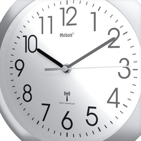 Mebus 52451 reloj de mesa o pared reloj digital alrededor blanco