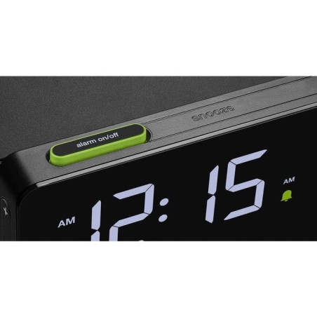 Reloj despertador braun bc21  digital negro