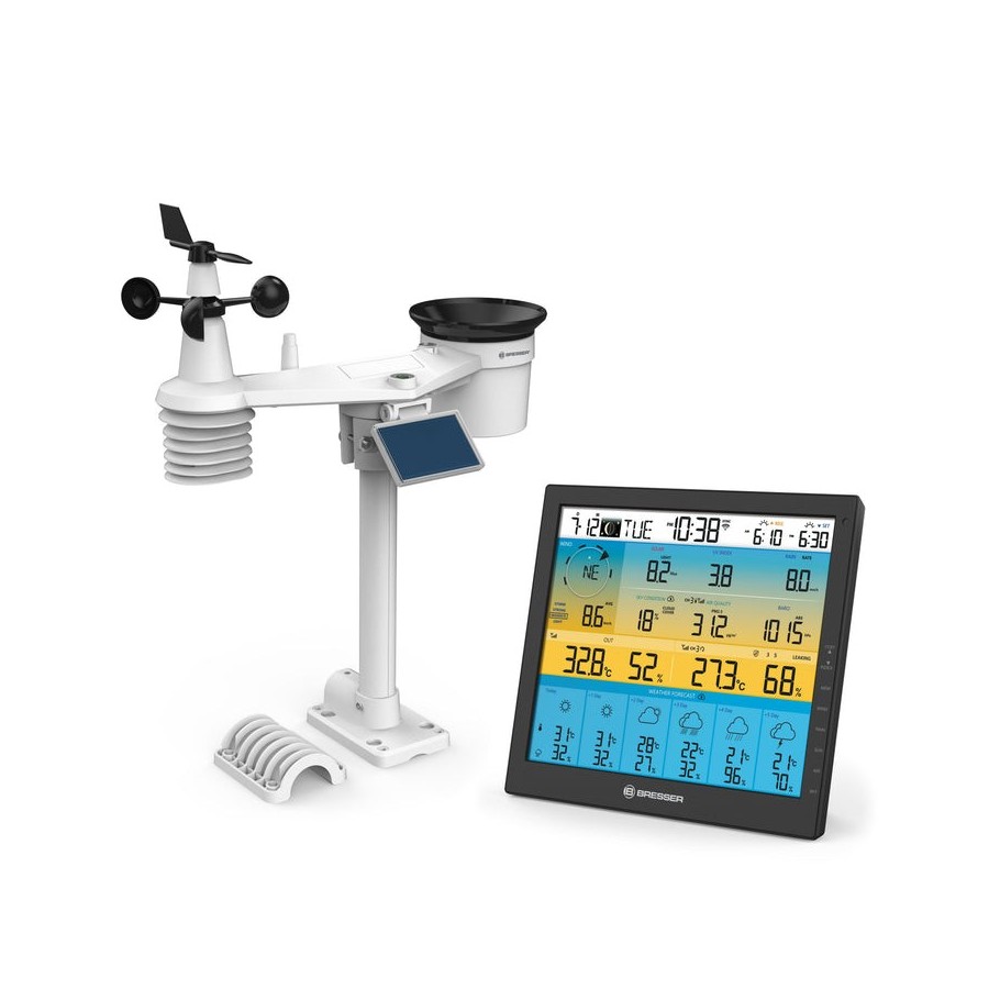 Bresser optics 7003220 estación meteorológica digital negro lcd batería/solar wifi