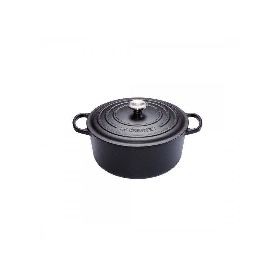 Le creuset signature roaster round 20cm negro negro (21177200000430)
