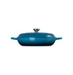 Le creuset signature shallow casserole round 30cm deep teal (21180306422430)