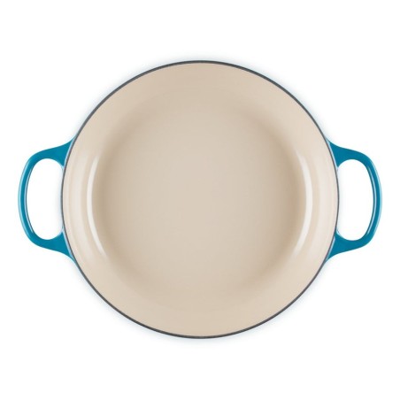 Le creuset signature shallow casserole round 30cm deep teal (21180306422430)