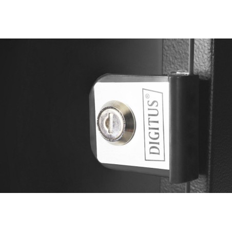 Rack digitus 12he unm. wall mounting black
