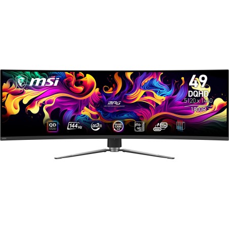 Monitor msi mpg 491cqp qd-oled  (49") 5120 x 1440 pixeles dqhd qdoled negro