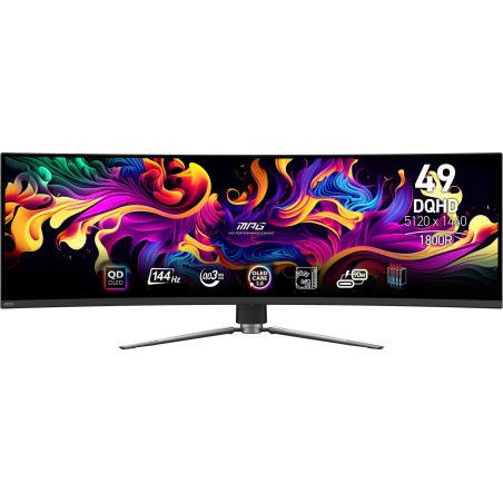 Monitor msi mpg 491cqp qd-oled  (49") 5120 x 1440 pixeles dqhd qdoled negro