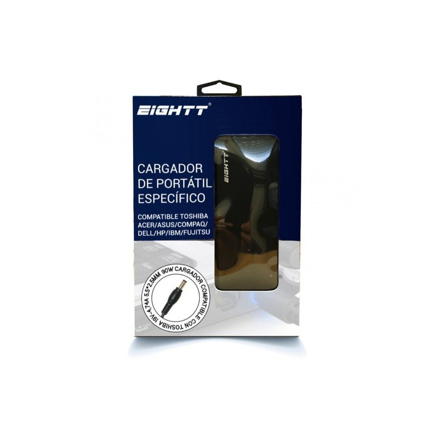 Eightt cargador especifico compatible toshiba 19v-4.74a 90w