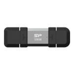 Silicon power 128 gb, usb type-a and tipo c flash drive, mobile c51, silver