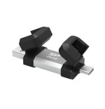 Silicon power 256 gb, usb type-a and tipo c flash drive, mobile c51, silver