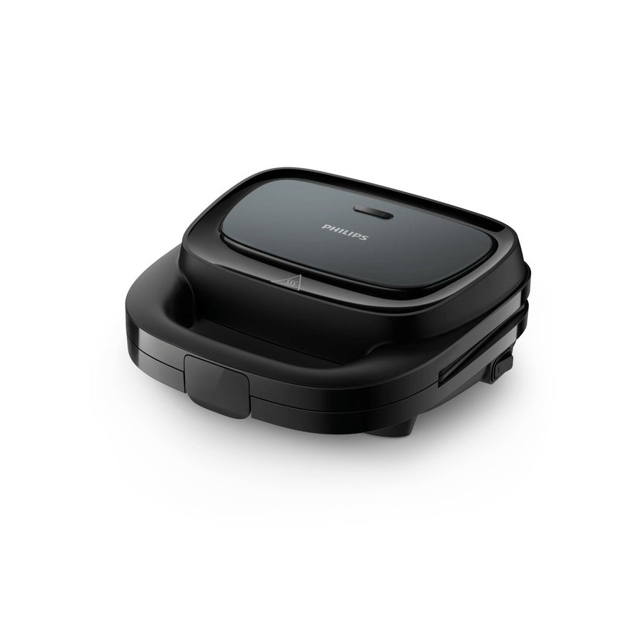 Sandwichera philips hd2330 90, 750 w, pies antideslizantes, negro