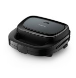 Sandwichera philips hd2330 90, 750 w, pies antideslizantes, negro