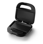 Sandwichera philips hd2330 90, 750 w, pies antideslizantes, negro