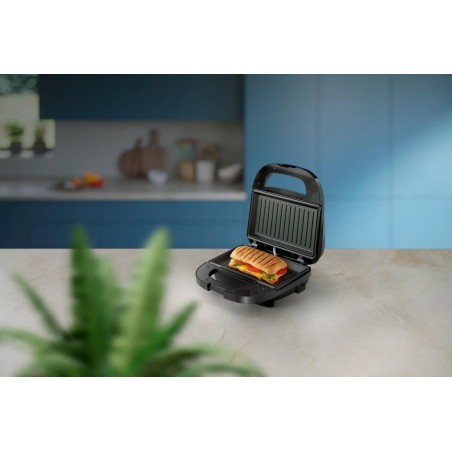 Sandwichera philips hd2330 90, 750 w, pies antideslizantes, negro