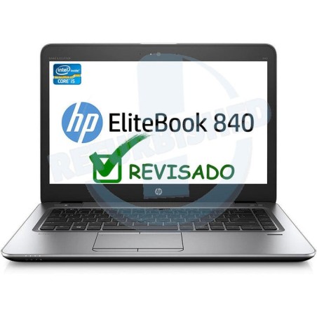 Portatil reacondicionado hp elitebook 840 g3 i7-6500u 8gb 256gb ssd 14"hd w10p  instalado teclado español 1 año de garantia