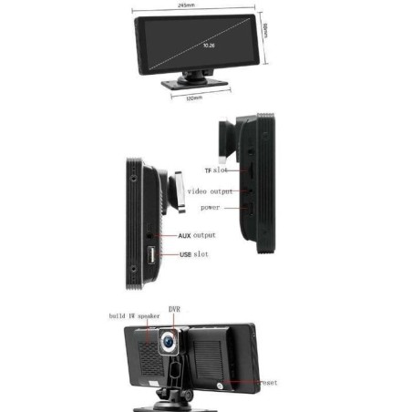 Reproductor  sd9302 negro multimedia para coche