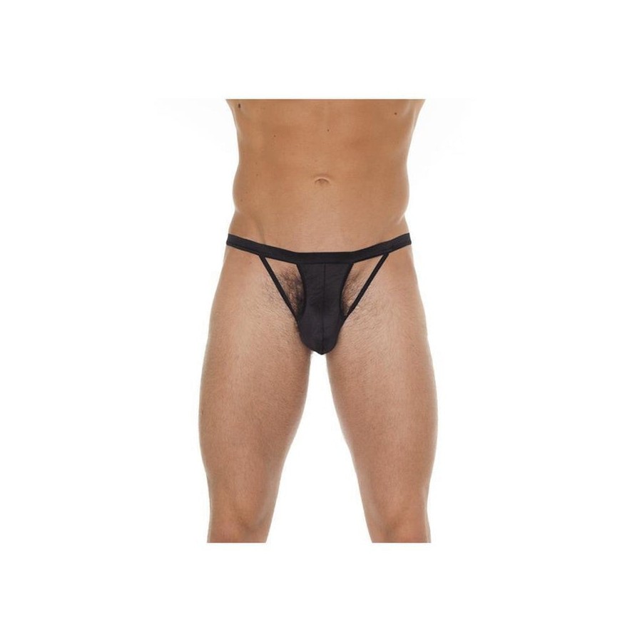 Tanga con tiras negro talla única