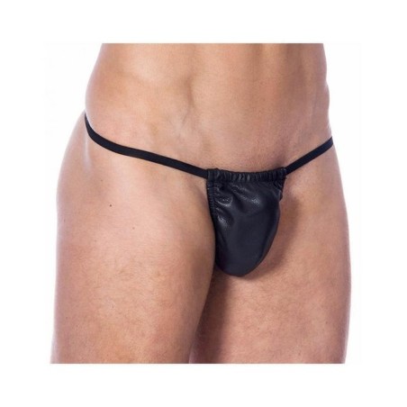Tanga de cuero elástico talla única