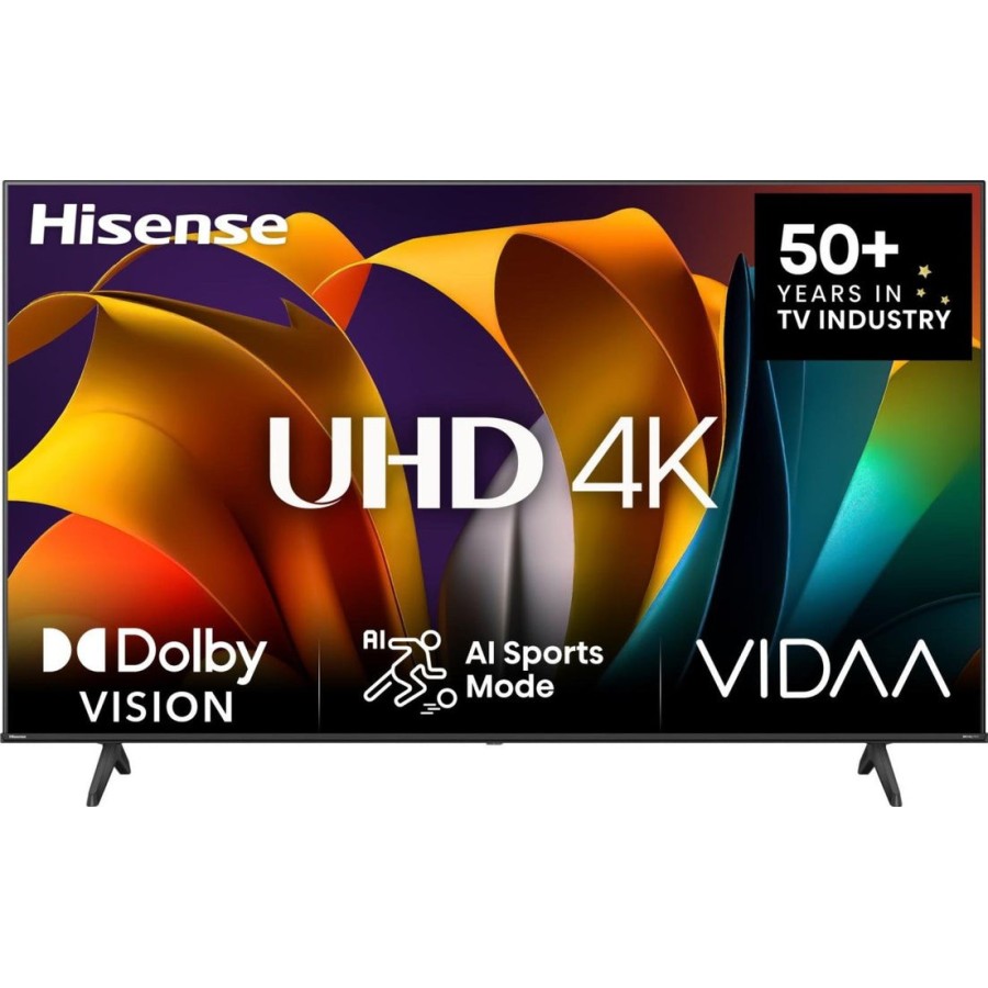 Televisor 55'' uhd 4k 55a6n smart tv hisense 55''/ ultra hd/ 60hz/ 3xhdmi/ 2x usb2.0/ 2x10w/ wifi/ bluetooth 4.2