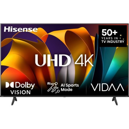 Televisor 55'' uhd 4k 55a6n smart tv hisense 55''/ ultra hd/ 60hz/ 3xhdmi/ 2x usb2.0/ 2x10w/ wifi/ bluetooth 4.2